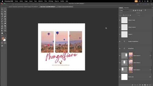 Atelier créatif Photoshop Montgolfière — montage photo et filtres