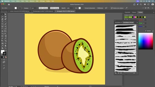 Atelier créatif Illustrator Initiation — Fruit loop, contours et transformations