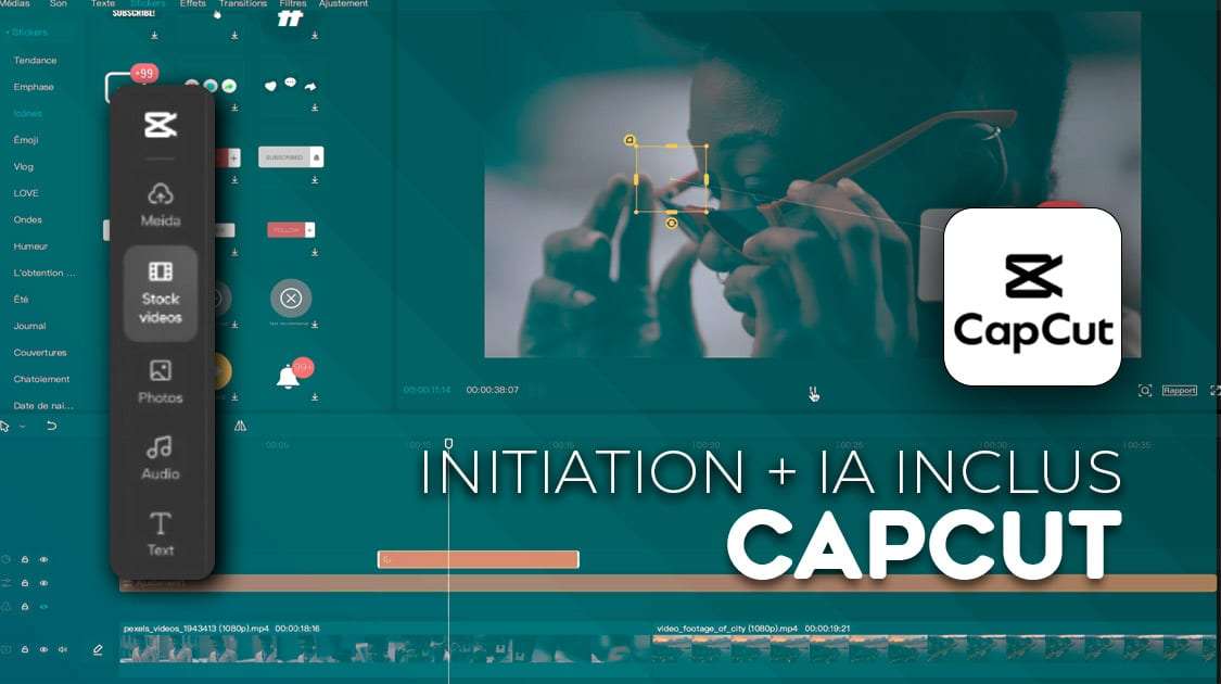 Formation CapCut + IA 2026 en marque blanche — montage vidéo
